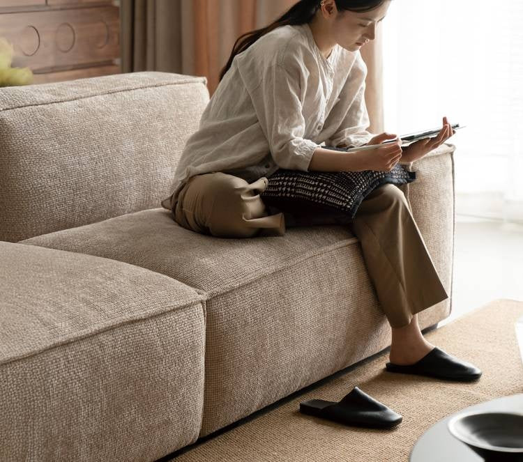 Fabric Wabi Sabi Style Sofa