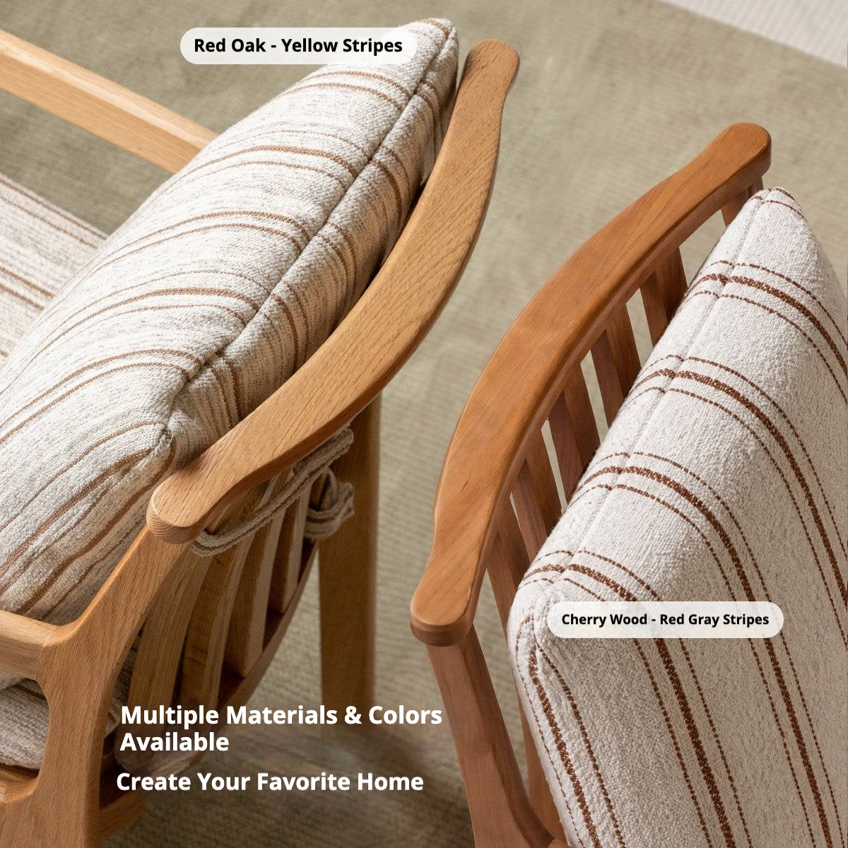 Cherry, Oak, Beech Solid Wood Book Chair Comfortable Soft Back Chair