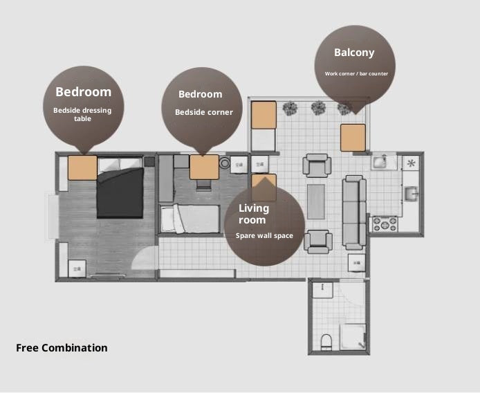 Oak Solid Wood Five-Drawer Chest