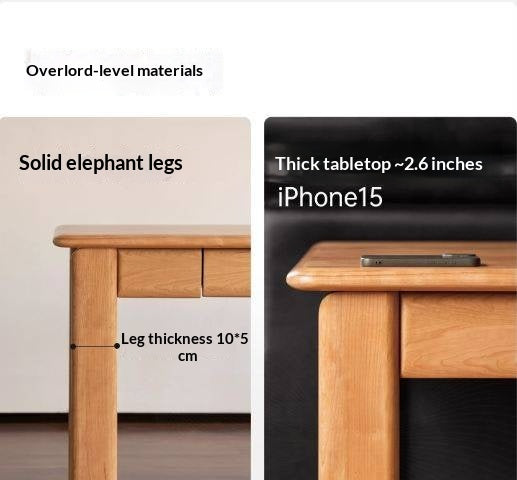 Cherry Solid Wood office Desk Large Size.