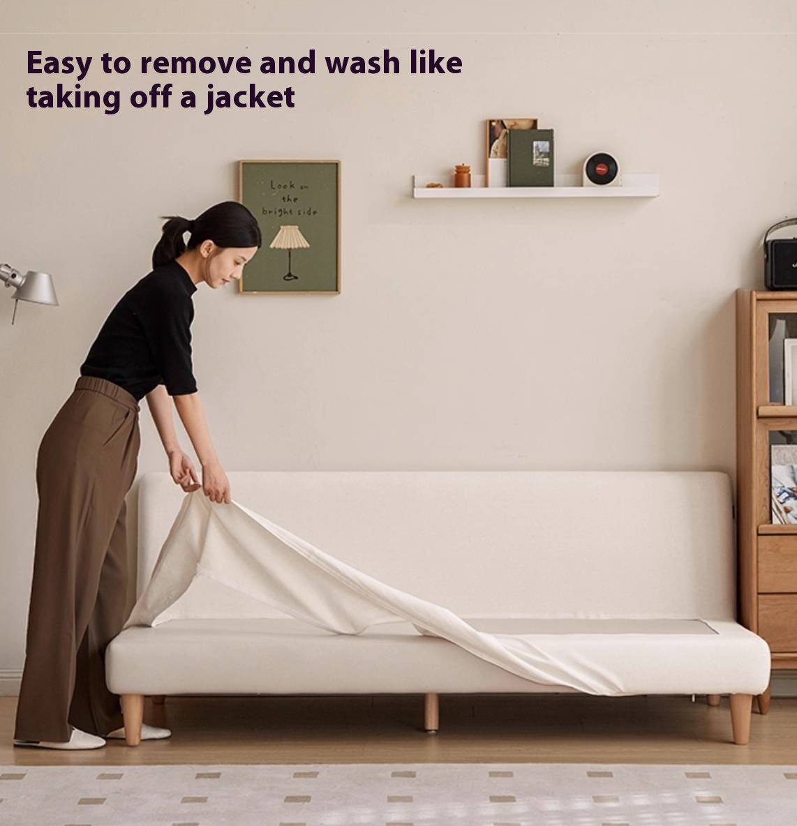 Natural, healthy Cotton Linen Fabric Sofa