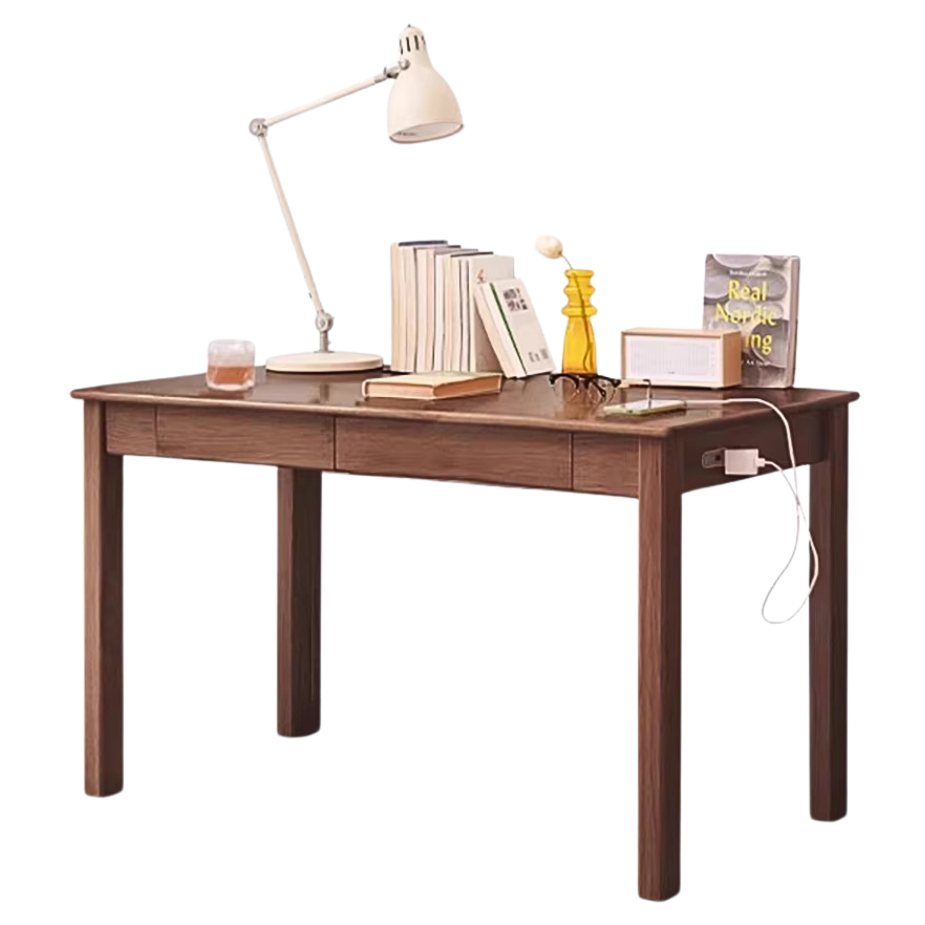 Black Walnut ,Oak, Ash, Sandalwood Solid Wood Office Desk