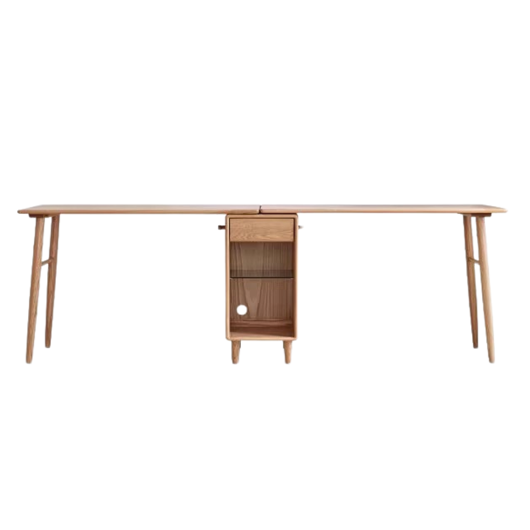 Oak, Solid Rubberwood Double Office Desk