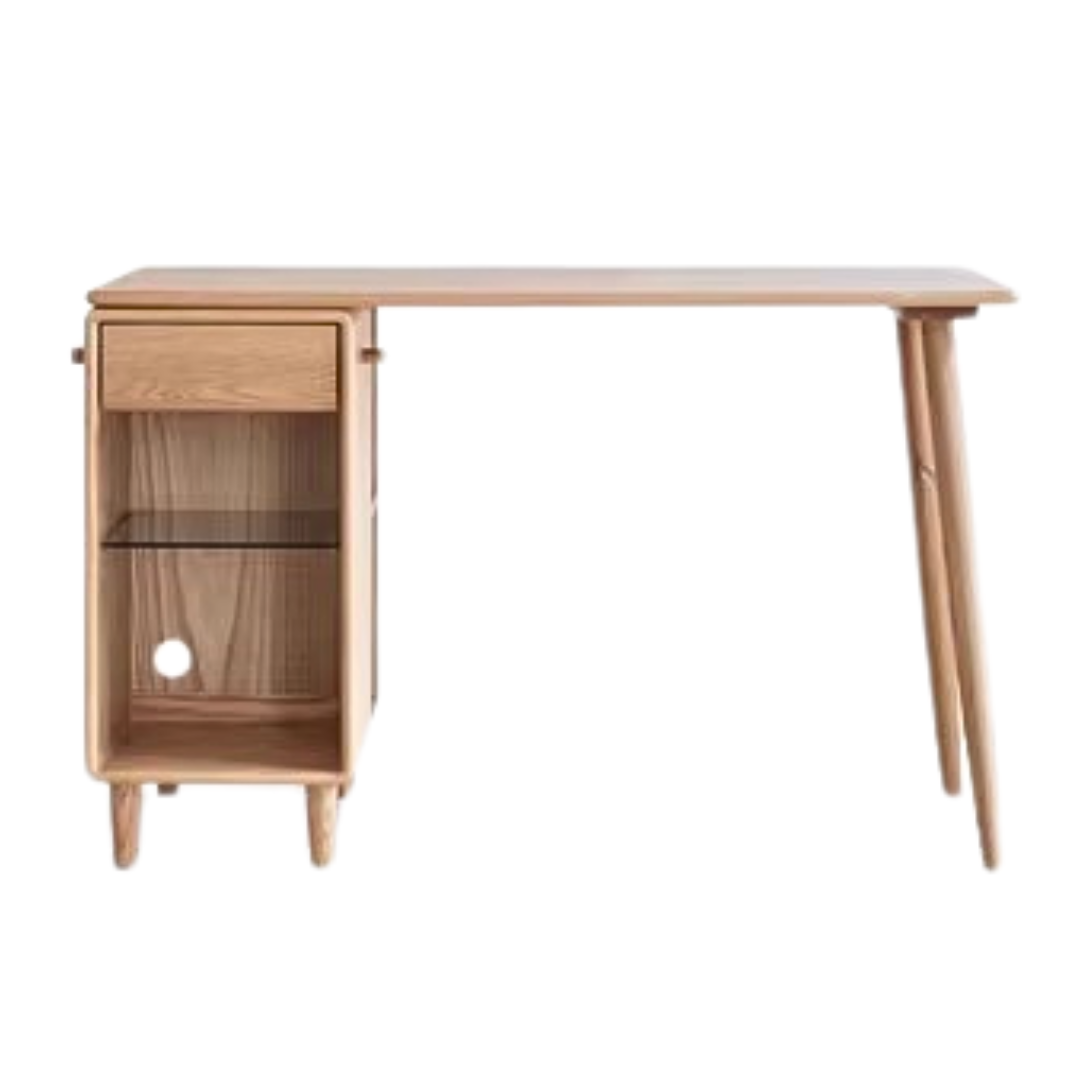 Oak, Solid Rubberwood Double Office Desk
