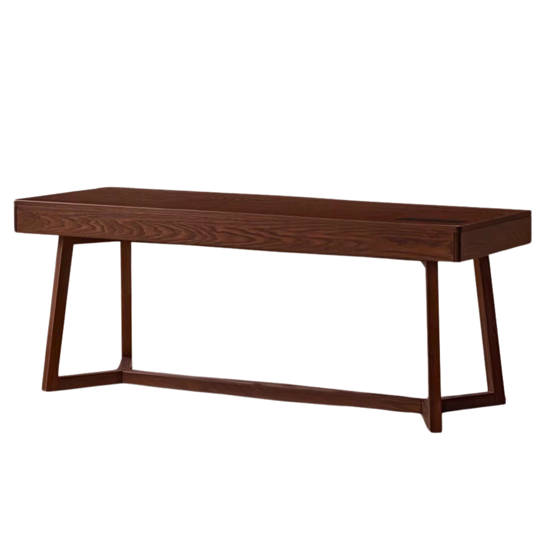 Black Walnut, Oak Solid Wood Italian Light Luxury Office Desk