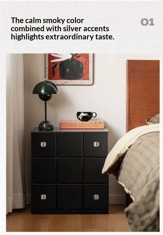 Solid RubberWood Retro Style Side Cabinets