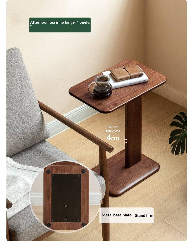 Ash, Oak, Black Walnut Solid Wood Side Table Modern Simple