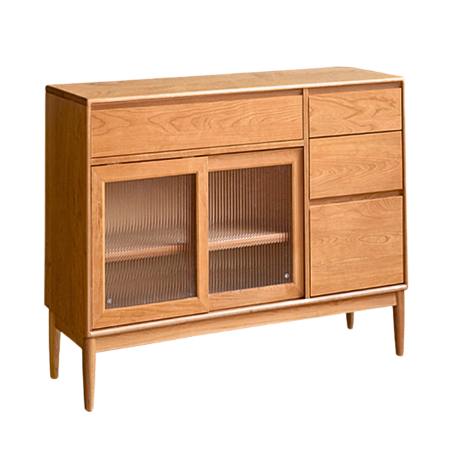 Cherry Solid Wood Medieval Style Dining Sideboard