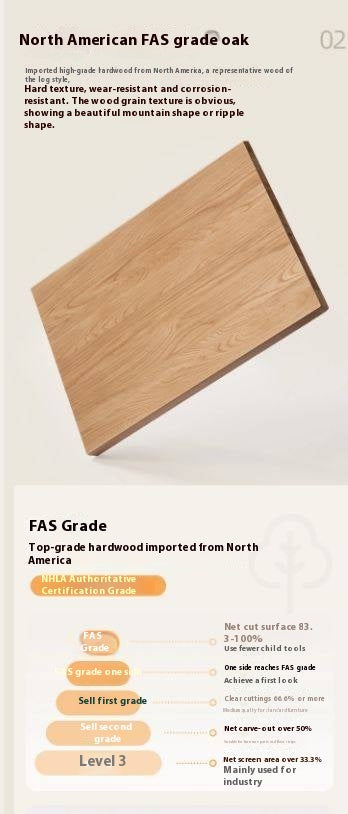 Oak Solid Wood Liftable Rotating Mobile Side Table