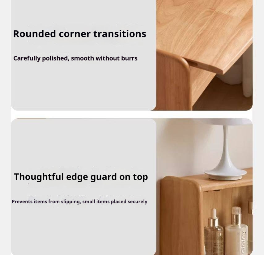 Solid RubberWood Extendable Modern Vanity Table