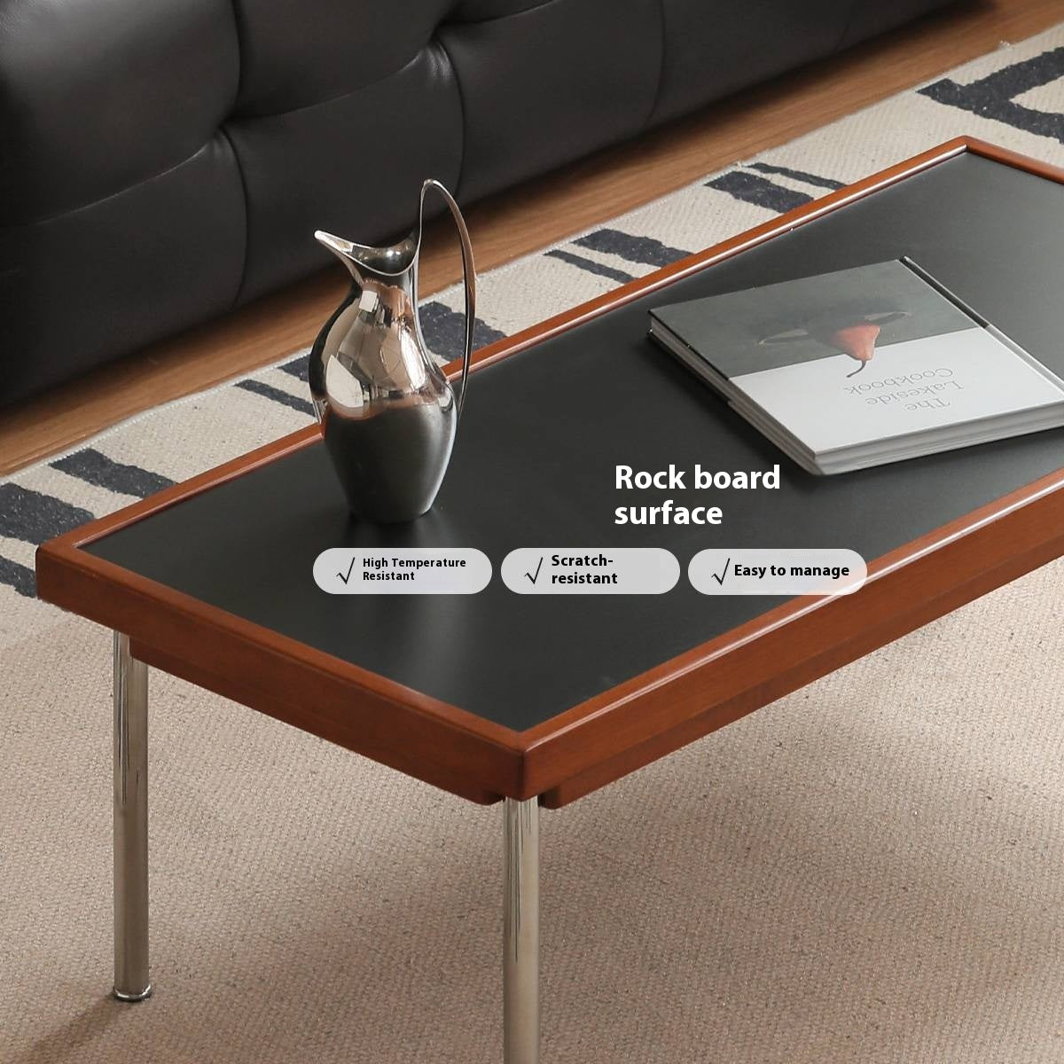 Poplar Solid Wood Ancient Square Coffee Table