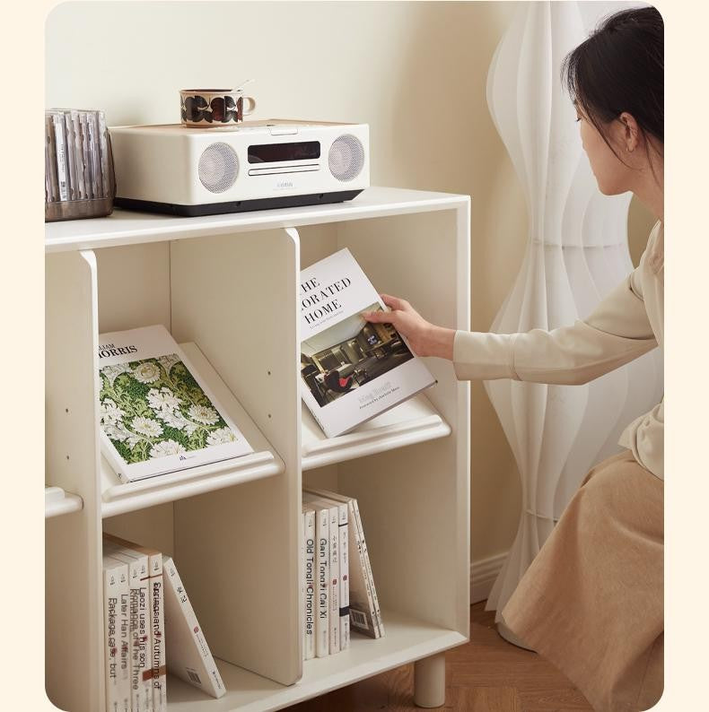 Rubber Solid Wood Modern Bookcase.