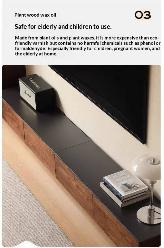 Black Walnut, Catalpa Solid Wood TV Stand Rock Slab