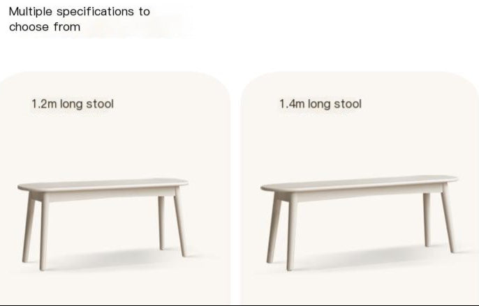 Solid Rubberwood Long Bench