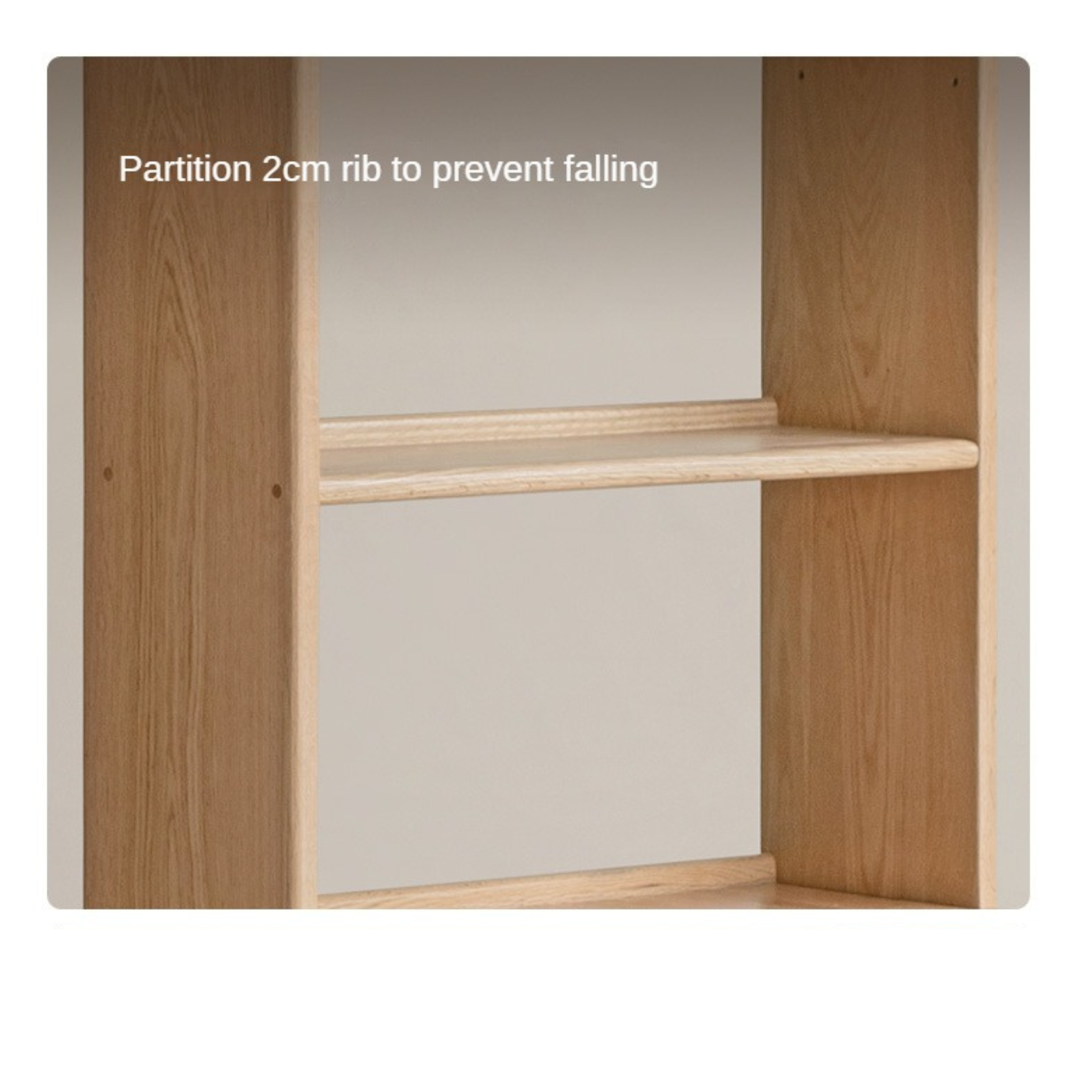 Oak Solid Wood Desk and Bookshelf Integrated Office Desk