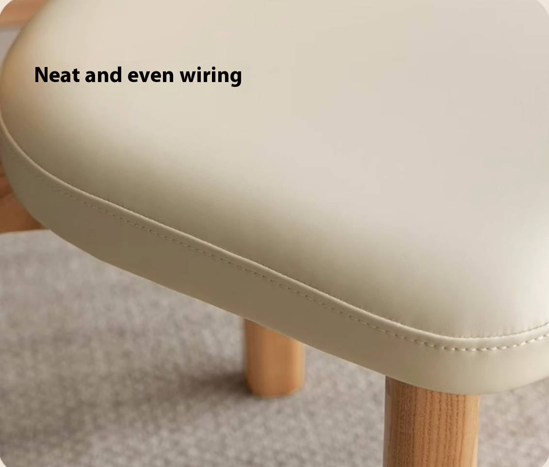 Ash, Red Oak Solid Wood Modern Style Makeup Chair