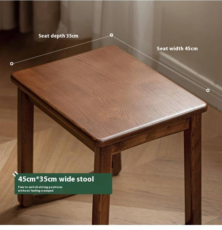 Ash, Oak Solid Wood Modern and Simple Style Tea Stool