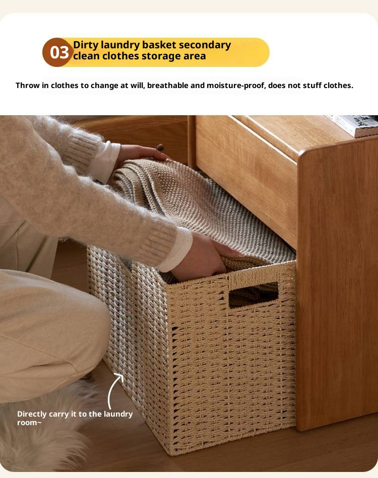 Solid Rubberwood Multifunctional Clothes Rack