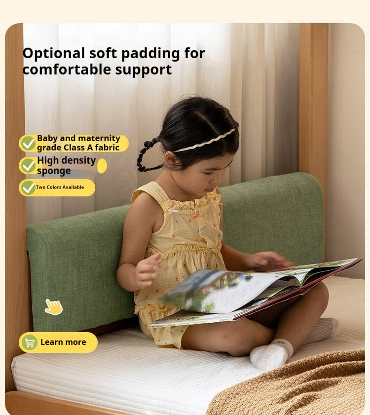 Rubberwood Solid Wood Children's Multifunctional Box Bunk Bed