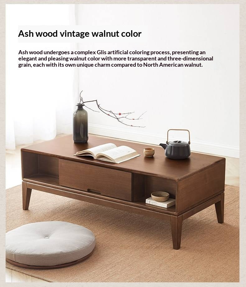 Ash Solid Wood New Style Modern Nordic Coffee Table