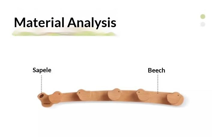 Beech Solid Wood Entry Door Porch Hanger