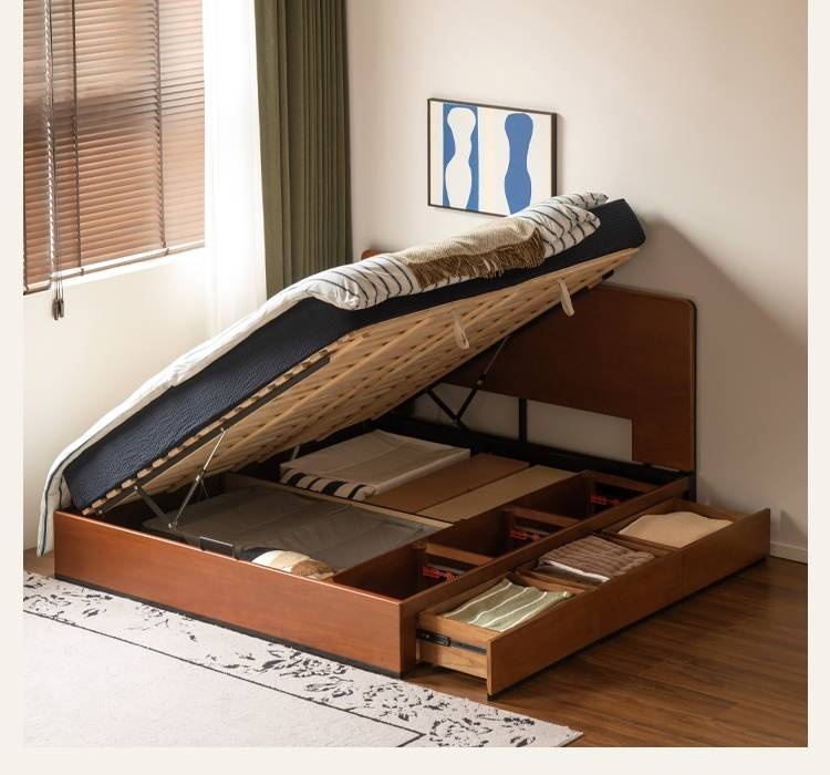 Poplar Solid Wood Bauhaus Box Bed