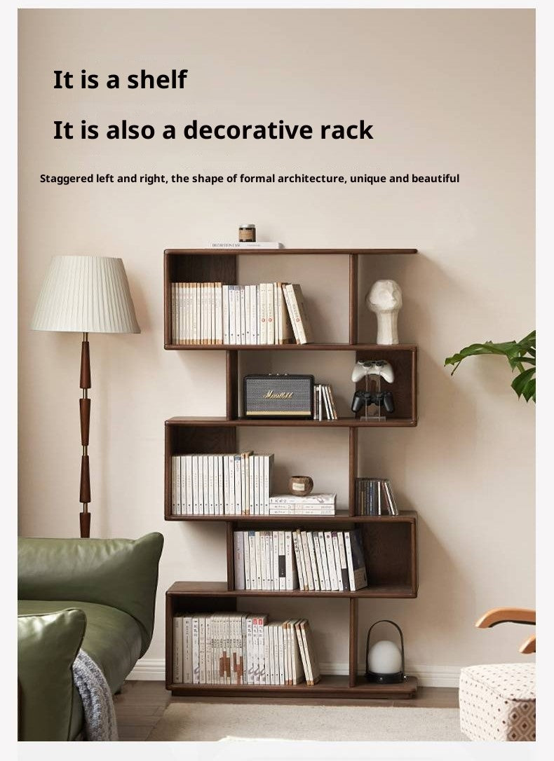 Oak Solid Wood Antique Bookshelf