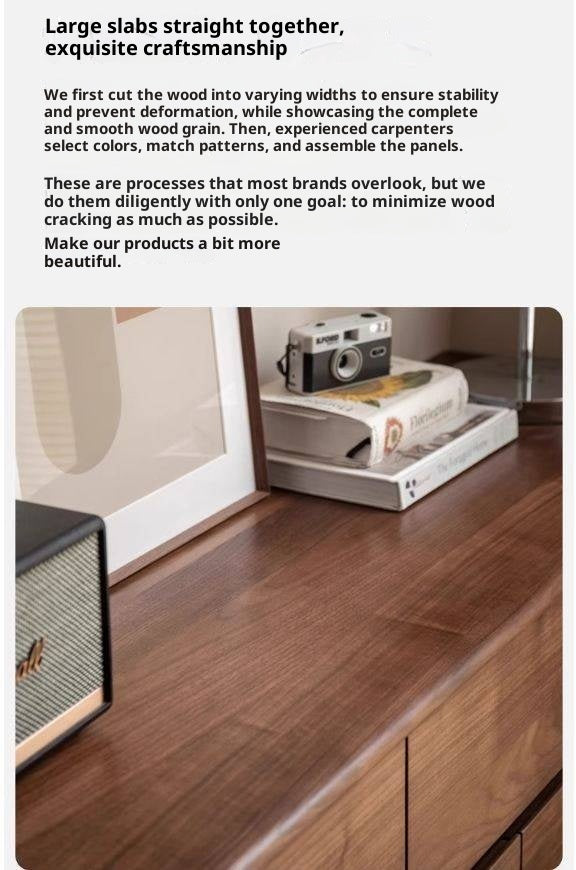 Black Walnut, Ash Solid Wood Chest of Drawers