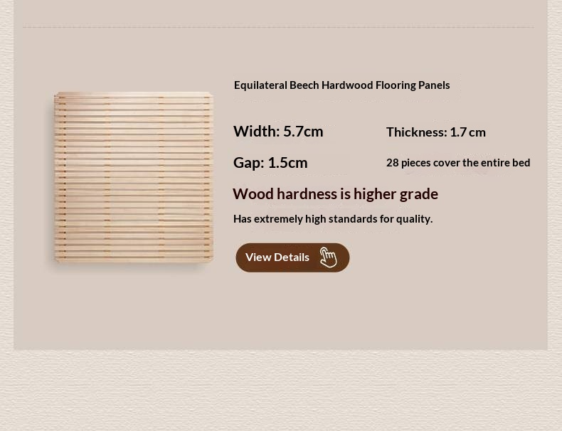 Ash Solid Wood Fabric Retro Edge Detachable Washable Soft Leaning Bed