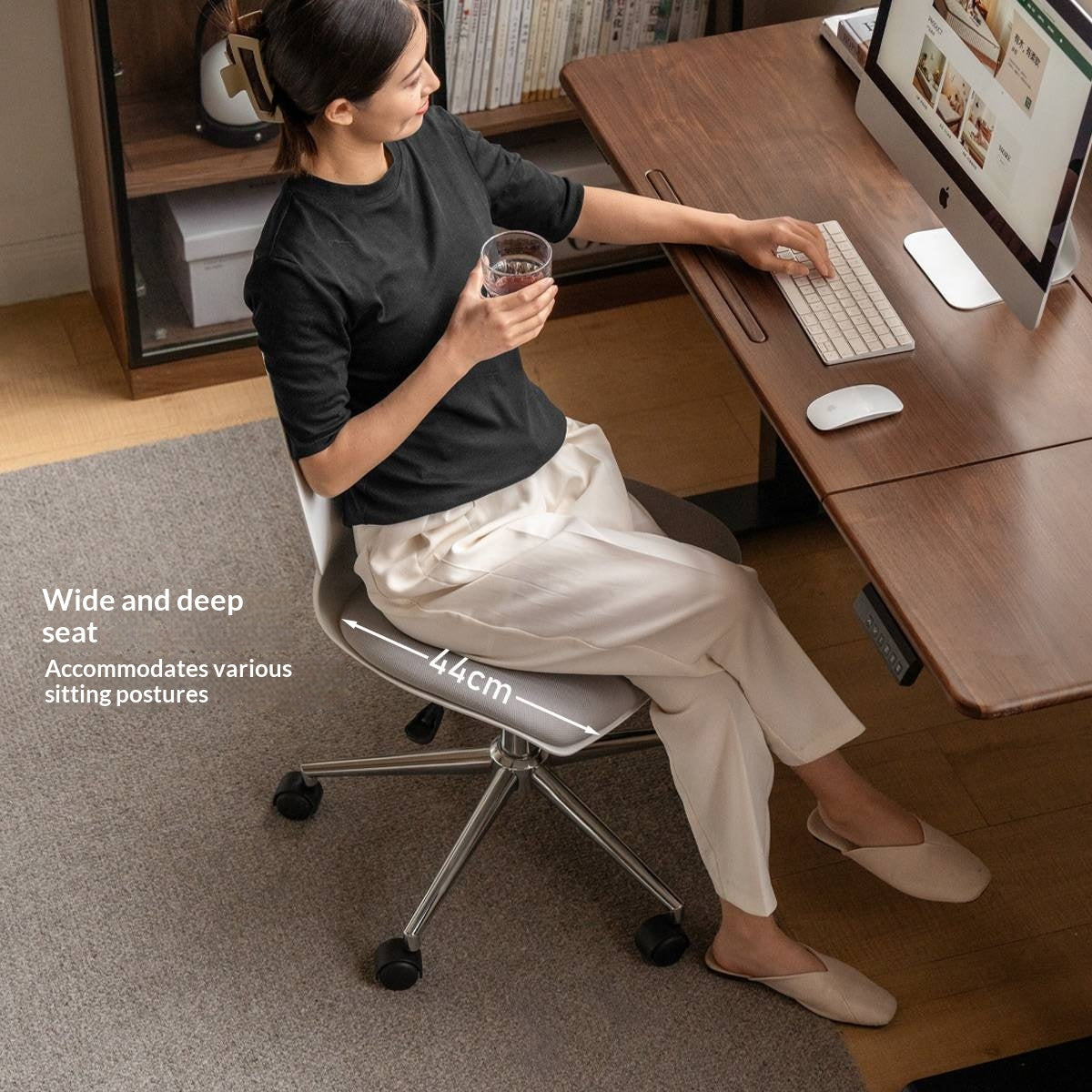 Fabric Adjustable And Casual Office Chair