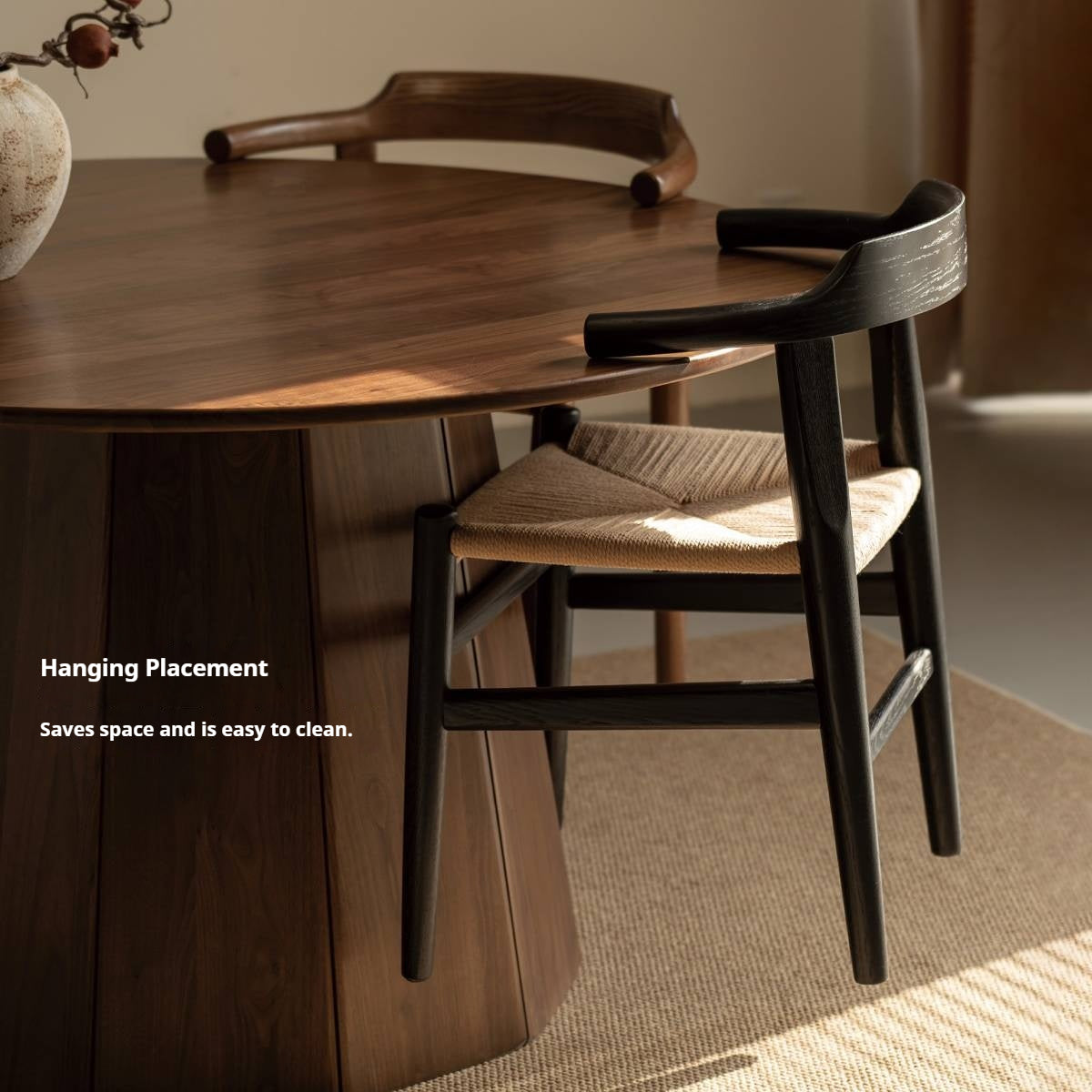 Ash Solid Wood Retro Dining Chair