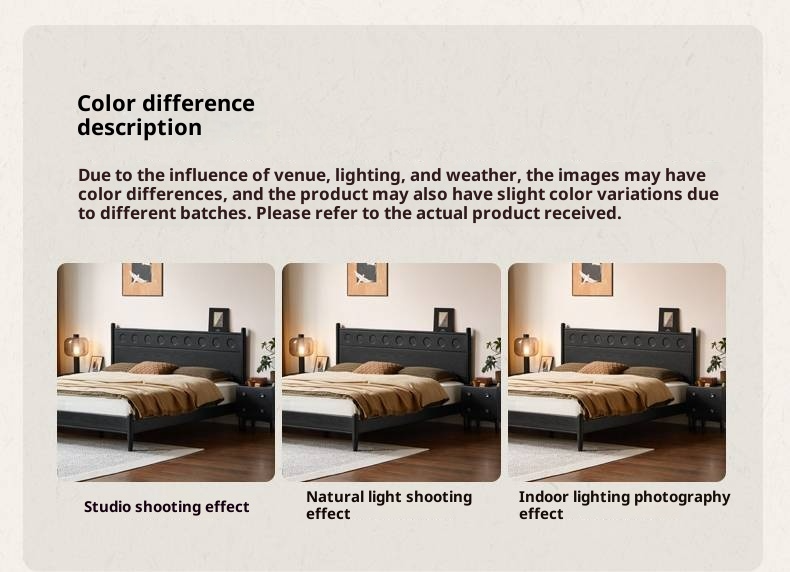 Ash Solid Wood Bed Vintage Style