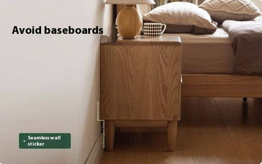 Ash Solid Wood Log Style Nightstand