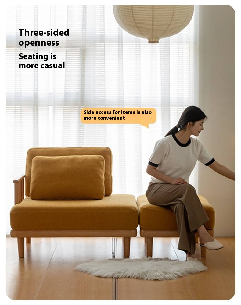 European Beech Wood Fabric Free Combination Sofa