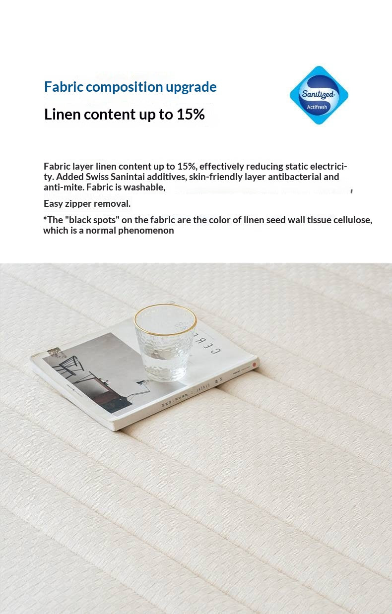 Zero Glue Certified Thick Mattress, Home Use Spring Mattress, Latex Soft Mattress, Bedroom Jute Mattress, Model Pro 23 cm