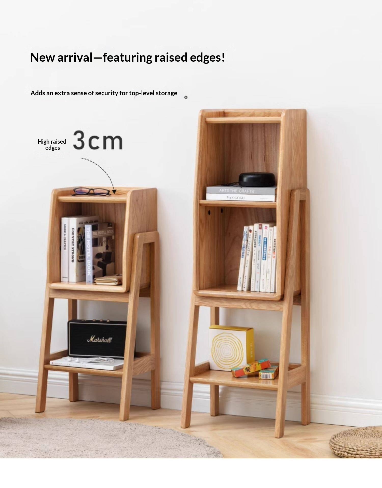 Oak Solid Wood Side Cabinet Combination.