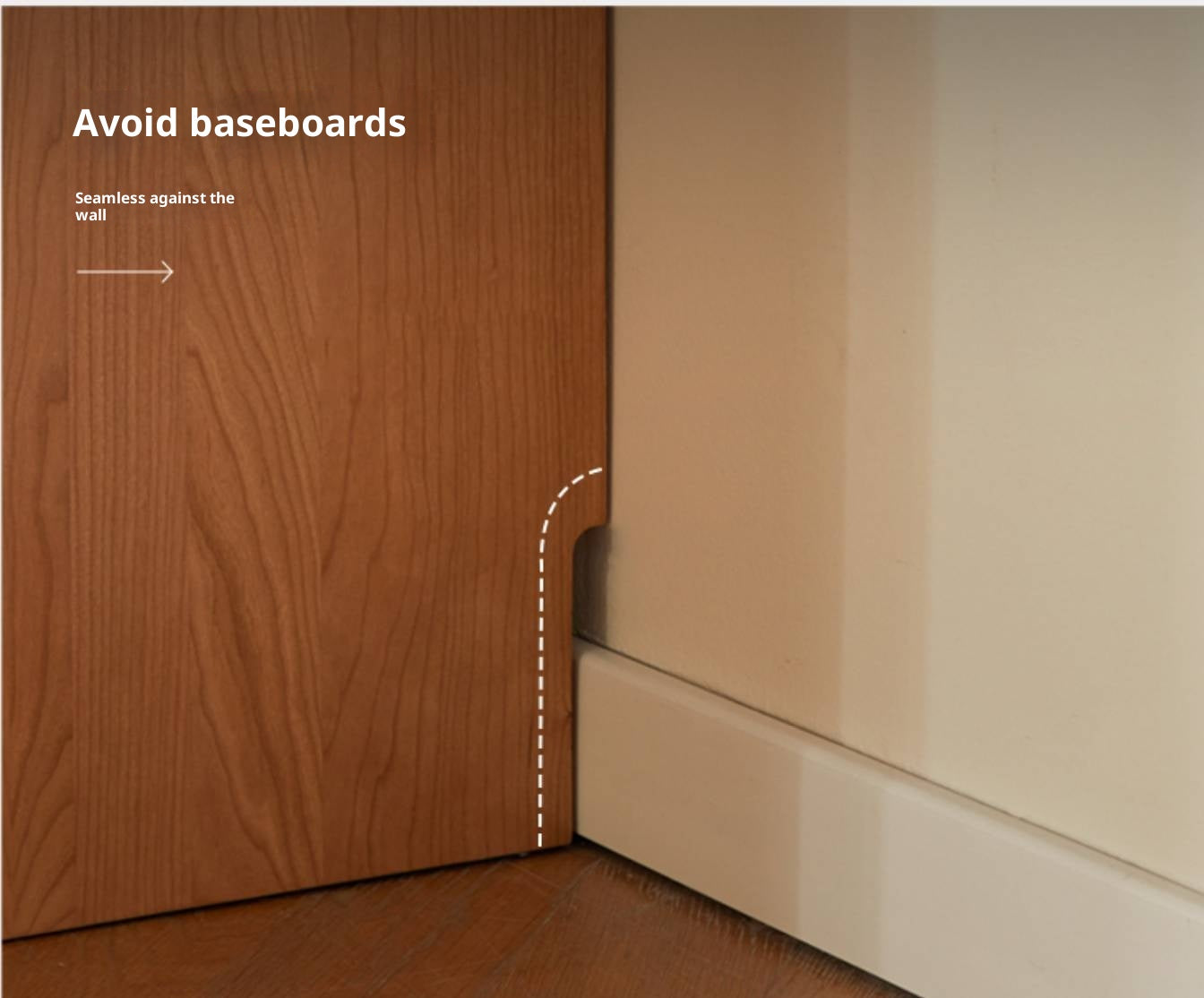 Cherry Solid Wood Multifunctional Retro Vanity Table