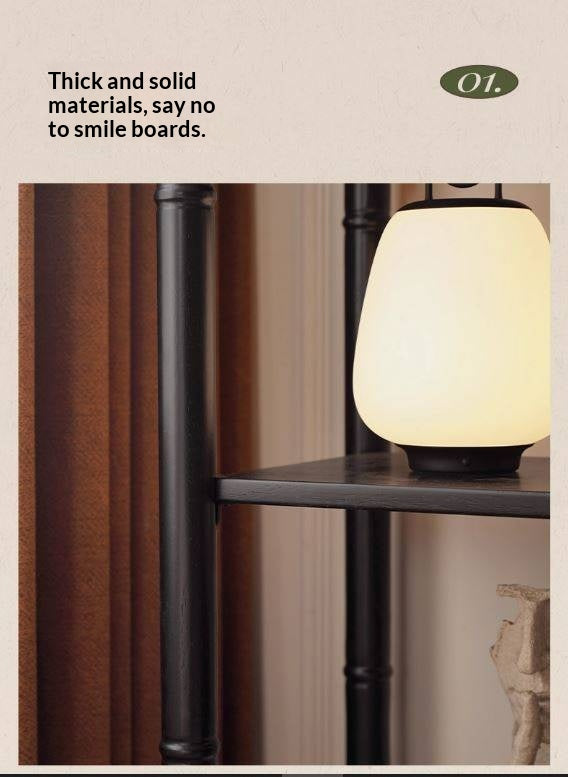 Solid Rubberwood, Tulipwood Solid Wood French Retro Corner Bookcase