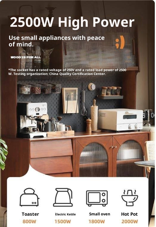 Poplar Solid Wood Style Retro Sideboard