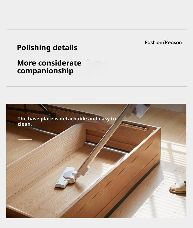 Cherry Solid Wood Box Bed Vintage Style