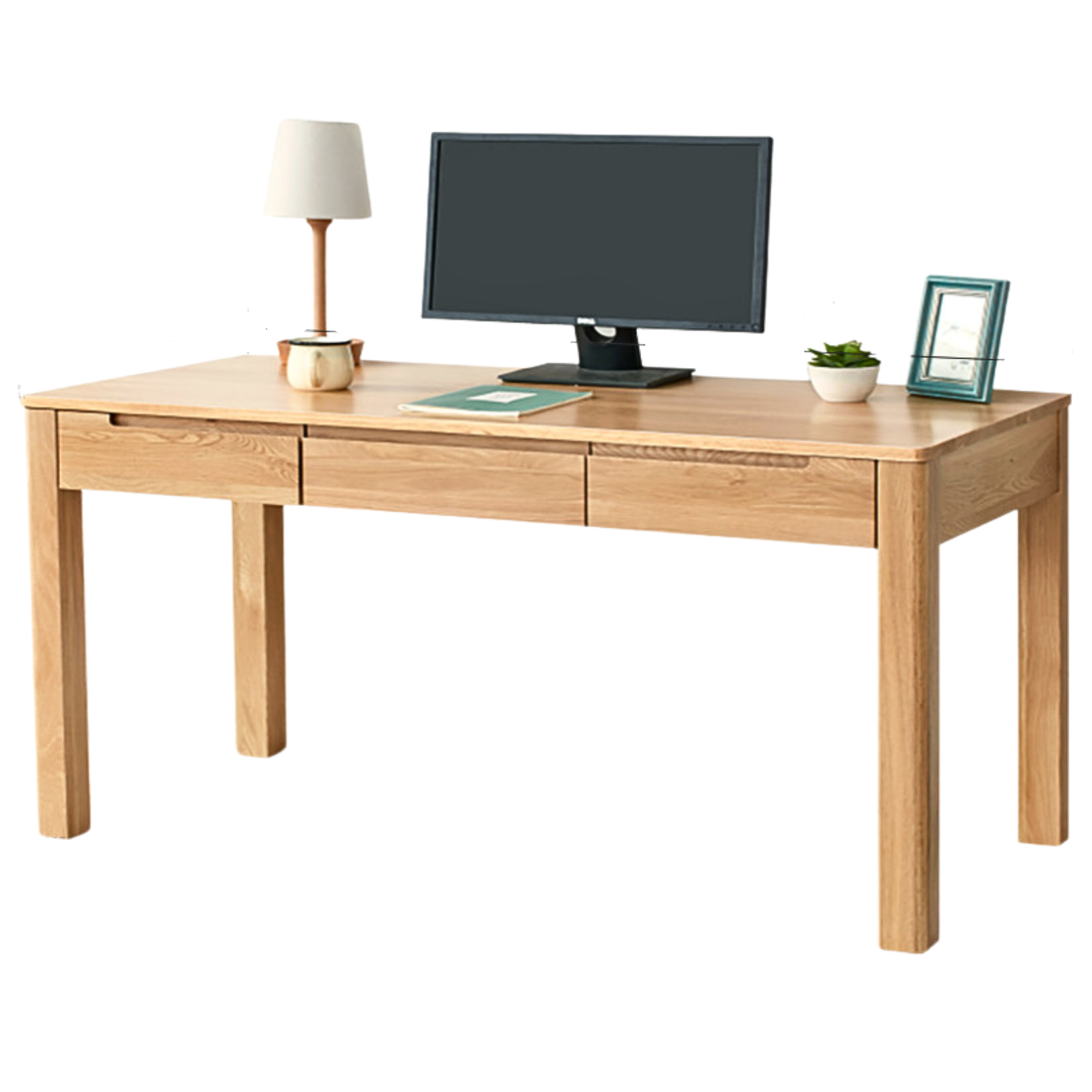 Oak, Beech Solid Wood Office Desk