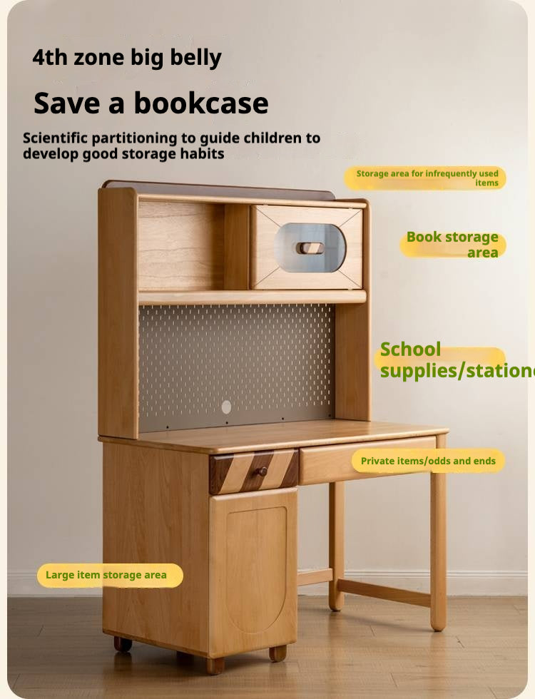 Beech Solid Wood Children's Study Table.