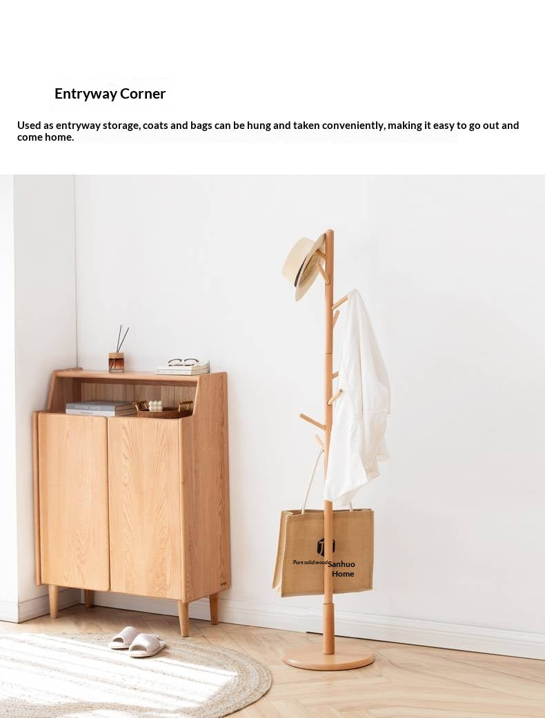 Beech Solid Wood Modern Minimalist Standing Hanger