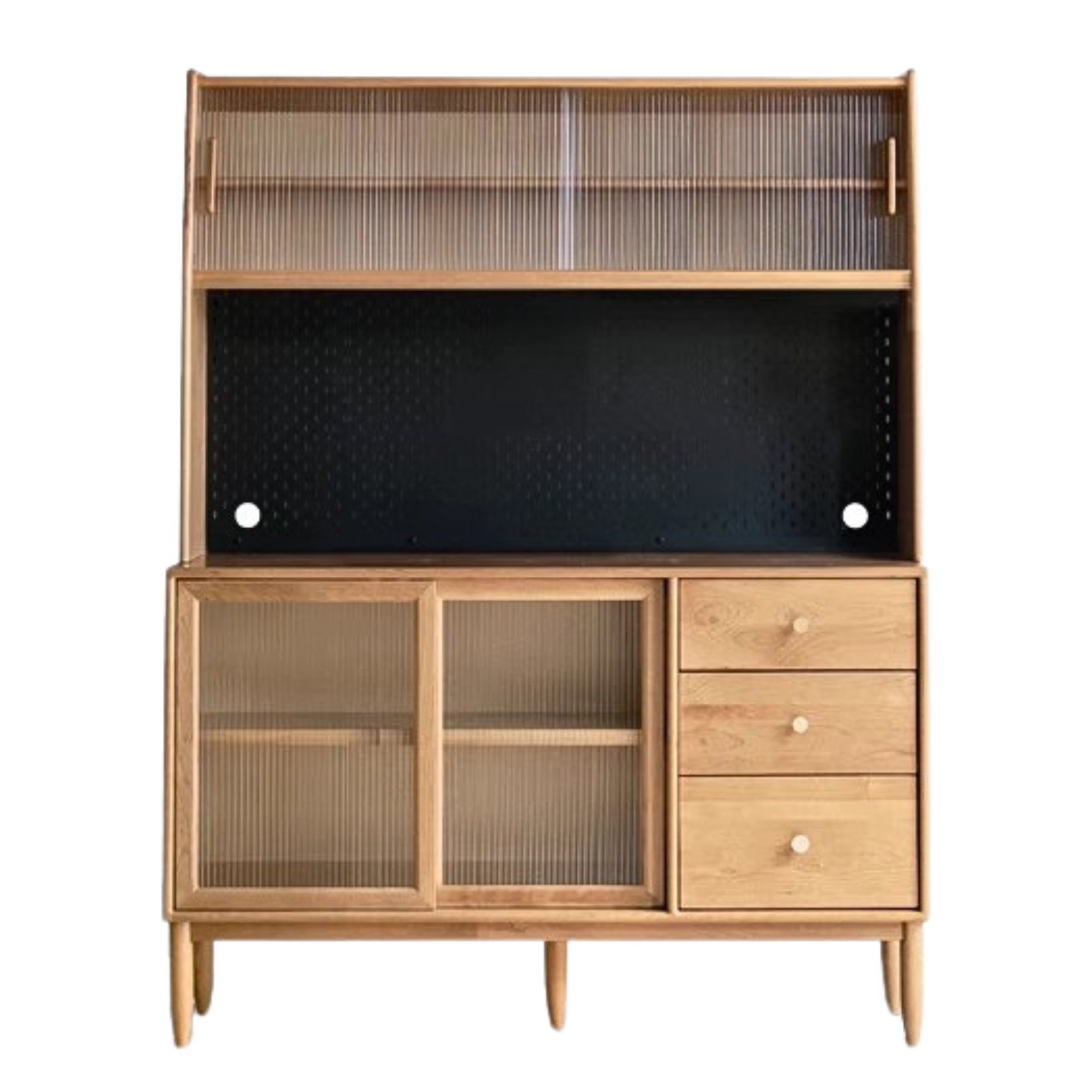 Cherry Solid Wood Sideboard High Cabinet Multi-Functional Buffet