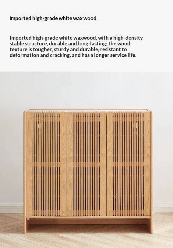 Ash, Oak Solid Wood Rock Top Shoe Cabinet