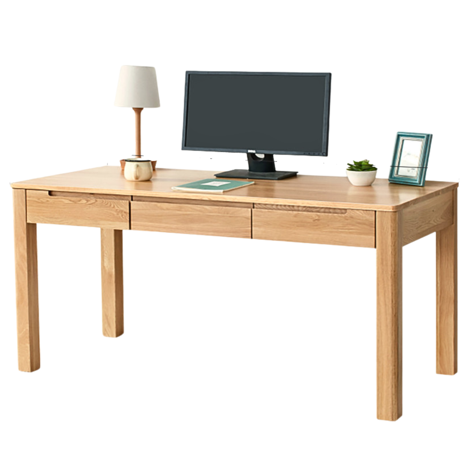 Oak, Beech Solid Wood Office Desk
