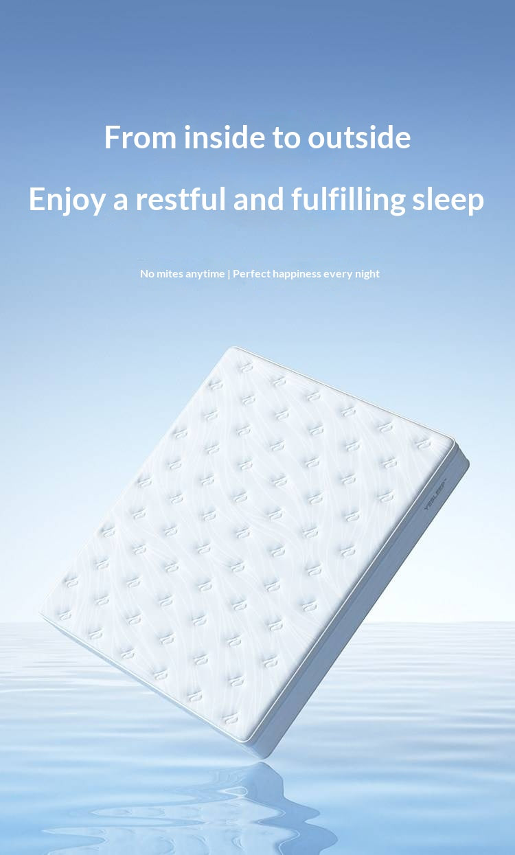 Zero-Glue Hypoallergenic Mattress — Anti-Mite, Breathable Bamboo Charcoal Soft Mattress with Independent Springs