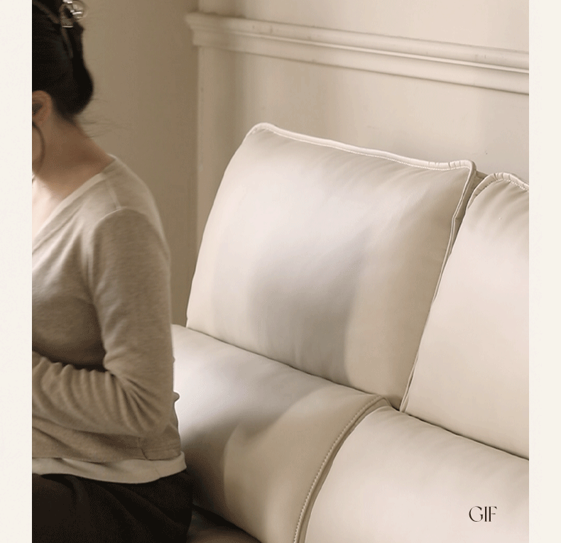 Ecological Cloud Leather Electric High Back Sofa Bed.