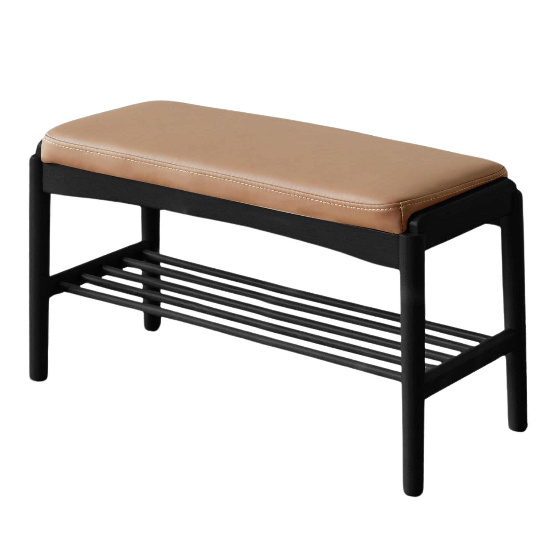 Back Walnut, Oak, Beech, Cherry Solid Wood Shoe Storage Bench