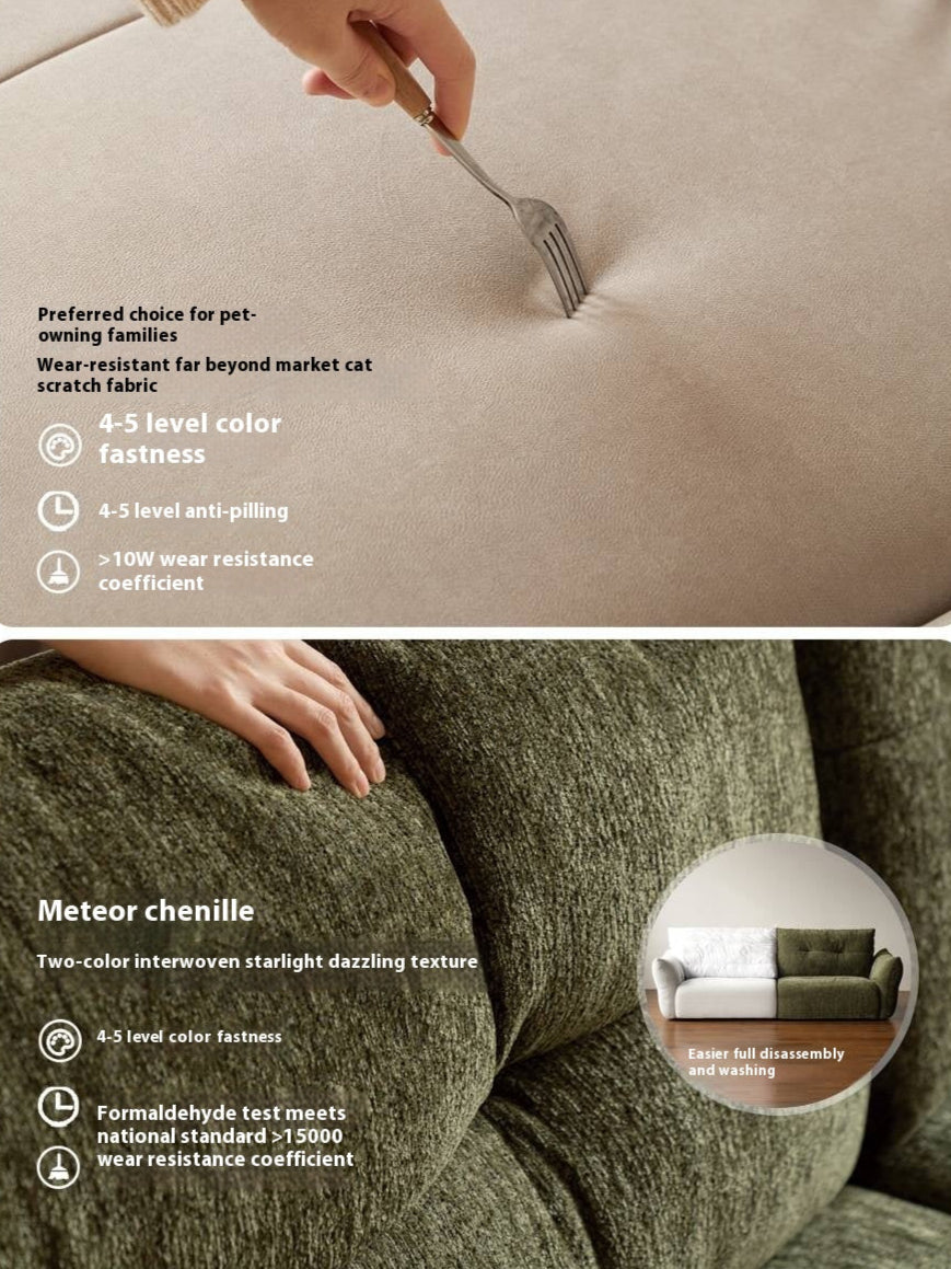 Modern Fabric Fully Removable Washable Pet-Friendly Floor Sofa